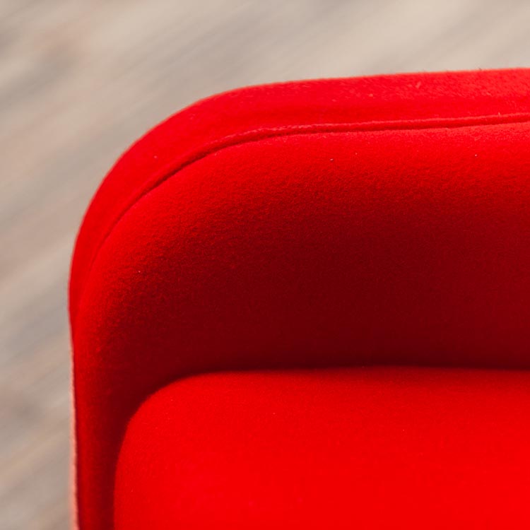 AHREND de Laura Armchair Omkeerbaar design Laura Brussaard - rood stof / rood stof u-poot - Afbeelding 16