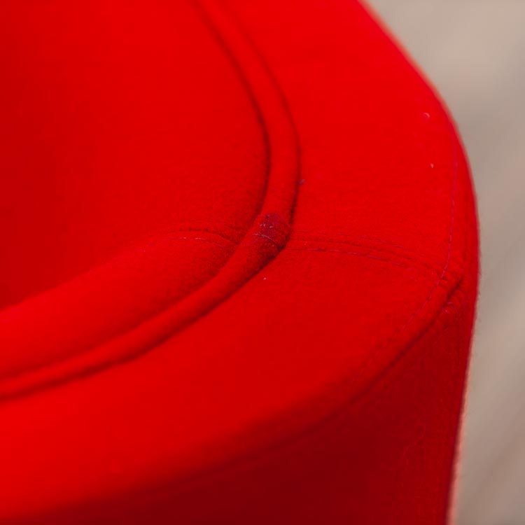 AHREND de Laura Armchair Omkeerbaar design Laura Brussaard - rood stof / rood stof u-poot - Afbeelding 18