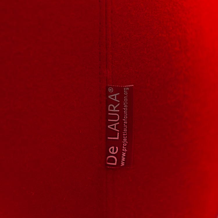 AHREND de Laura Armchair Omkeerbaar design Laura Brussaard - rood stof / rood stof u-poot - Afbeelding 19