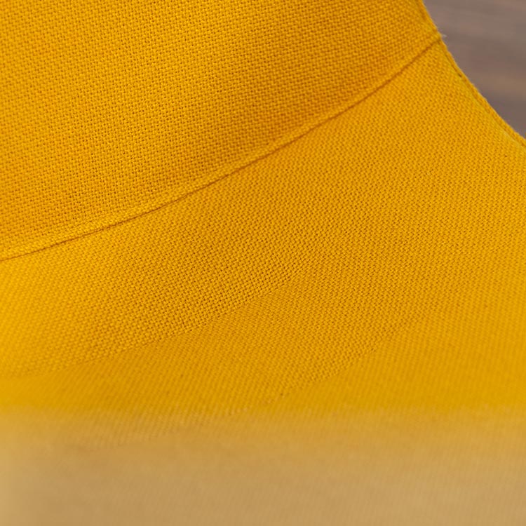 LAMMHULTS Comet Easy Chair Chaise lounge design Gunilla Allard - tissu jaune ocre / chrome quatre pieds – Image 17