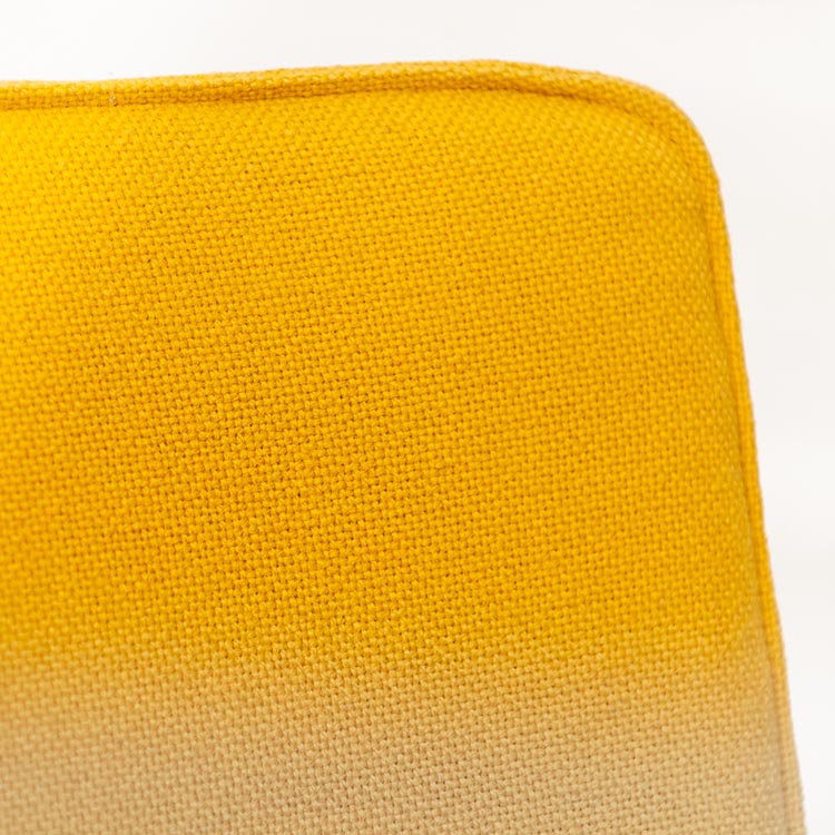 LAMMHULTS Comet Easy Chair Chaise lounge design Gunilla Allard - tissu jaune ocre / chrome quatre pieds – Image 18