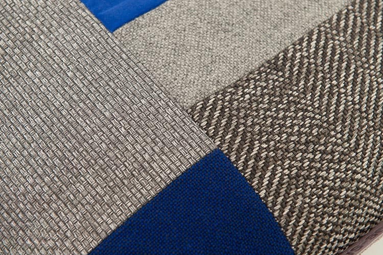 KUS-SEN Kussen design Susan van Heumen B55xL55 - verschillende tinten blauw / grijs / roos / wit in stof - Afbeelding 3