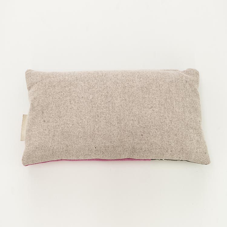 KUS-SEN Pillow design Susan van Heumen B50xL30 - grey, pink and green fabric - Image 2