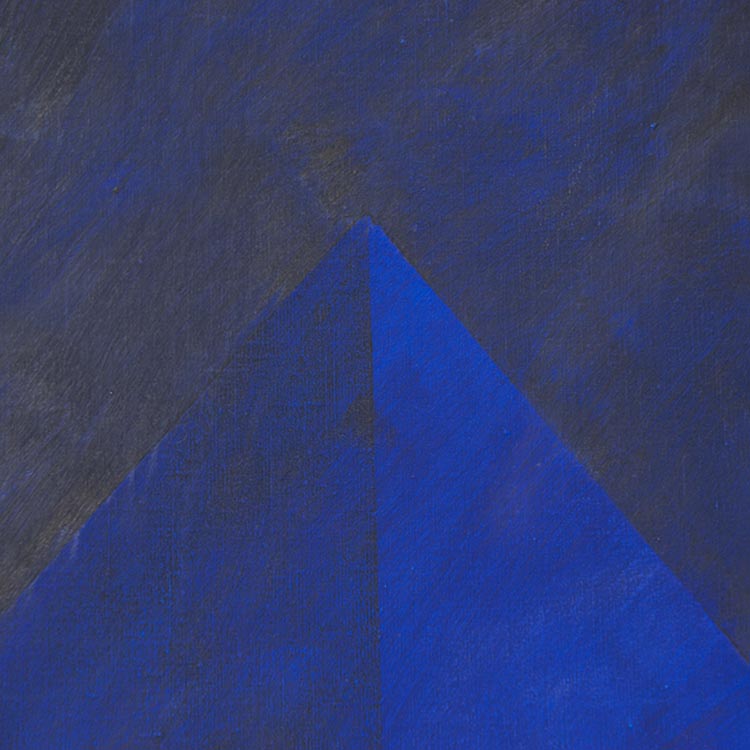 Composition Decoratie design Gilbert Swimberghe B150xH180 - verschillende tinten donker blauw op canvas - Afbeelding 2