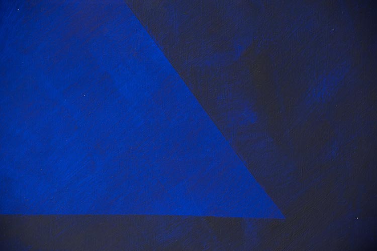 Composition Decoratie design Gilbert Swimberghe B150xH180 - verschillende tinten donker blauw op canvas - Afbeelding 3