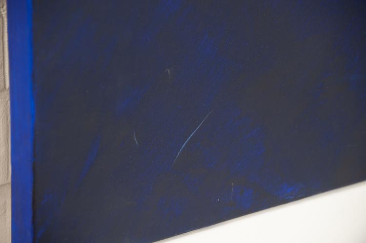 Composition Decoratie design Gilbert Swimberghe B150xH180 - verschillende tinten donker blauw op canvas - Afbeelding 4