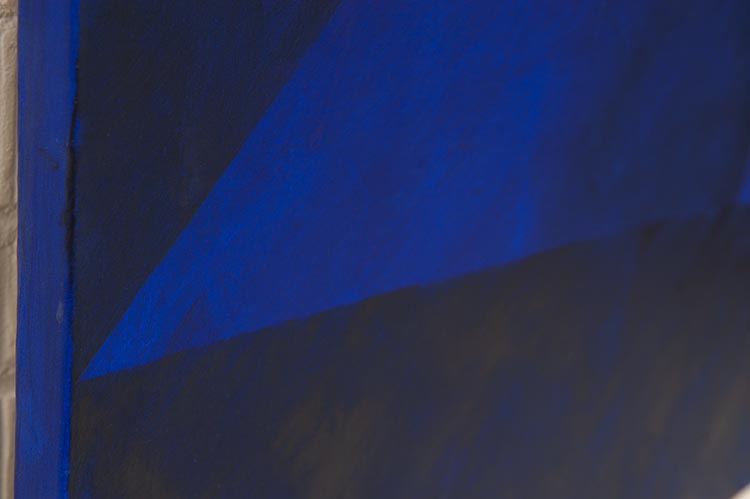 Composition Decoratie design Gilbert Swimberghe B150xH180 - verschillende tinten donker blauw op canvas - Afbeelding 6