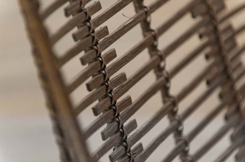 MAISON ET STYLES Fauteuil - rotin bruin / métal noir quatre pieds – Image 18