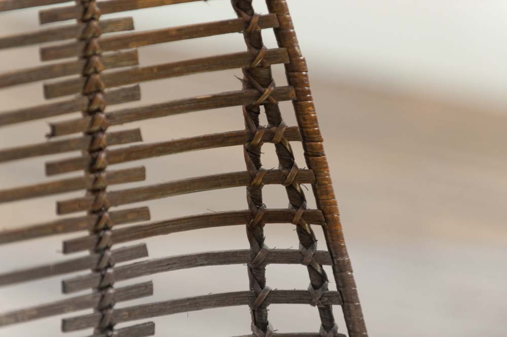 MAISON ET STYLES Fauteuil - rotin bruin / métal noir quatre pieds – Image 22