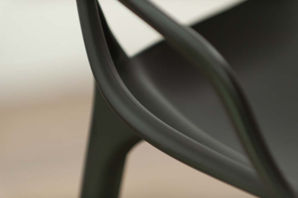 KARTELL Masters Stool Tabouret de bar design Philippe Starck and Eugeni Quitllet - plastique noir / plastique noir quatre pieds – Image 18