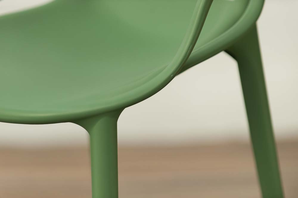 KARTELL Masters Stool Tabouret de bar design Philippe Starck and Eugeni Quitllet - platique vert sauge / platique vert sauge quatre pieds – Image 16
