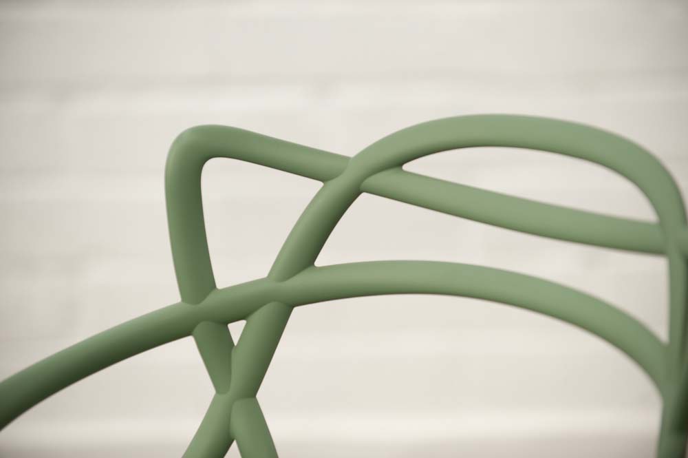 KARTELL Masters Stool Tabouret de bar design Philippe Starck and Eugeni Quitllet - platique vert sauge / platique vert sauge quatre pieds – Image 17