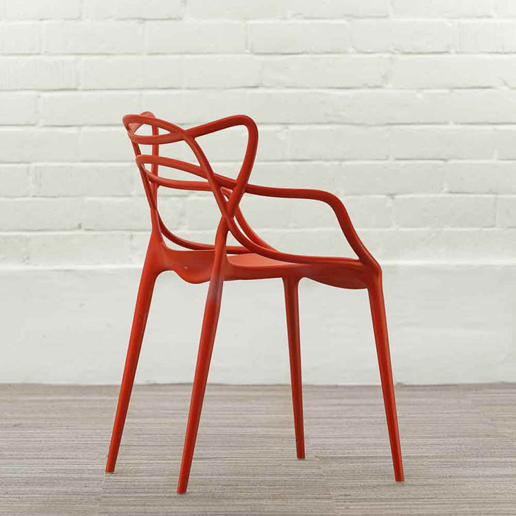 KARTELL Masters Chair Chaise d’accueil design Philippe Starck and Eugeni Quitllet - plastique rouge russet / plastique rouge russet quatre pieds – Image 8