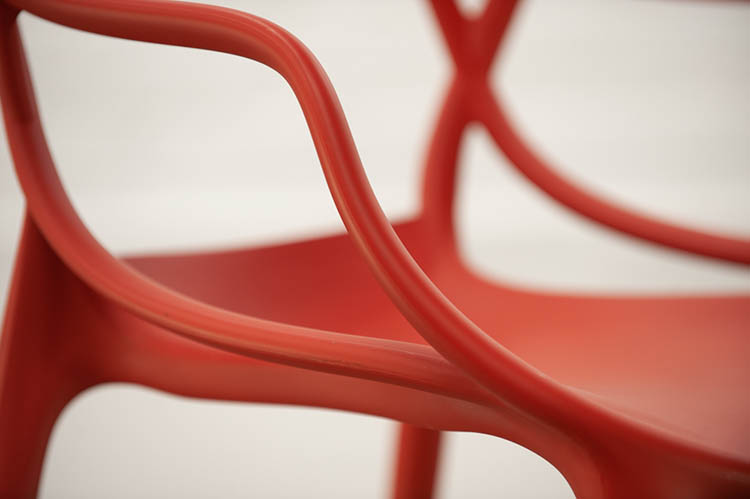 KARTELL Masters Chair Chaise d’accueil design Philippe Starck and Eugeni Quitllet - plastique rouge russet / plastique rouge russet quatre pieds – Image 13