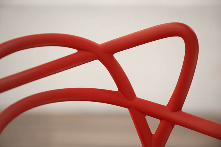 KARTELL Masters Chair Chaise d’accueil design Philippe Starck and Eugeni Quitllet - plastique rouge russet / plastique rouge russet quatre pieds – Image 14