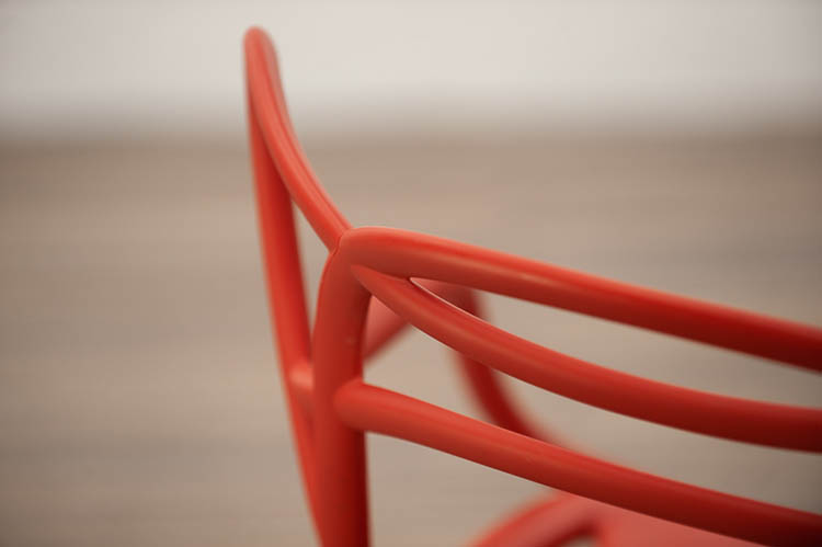 KARTELL Masters Chair Chaise d’accueil design Philippe Starck and Eugeni Quitllet - plastique rouge russet / plastique rouge russet quatre pieds – Image 16