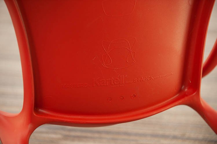 KARTELL Masters Chair Chaise d’accueil design Philippe Starck and Eugeni Quitllet - plastique rouge russet / plastique rouge russet quatre pieds – Image 19