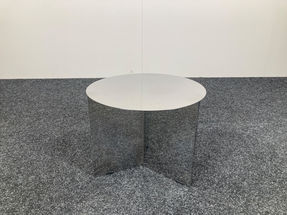 HAY Slit Table Table d’appoint Rond B45xD45xH35.5 - miroir / verre piètement mural – Image 10
