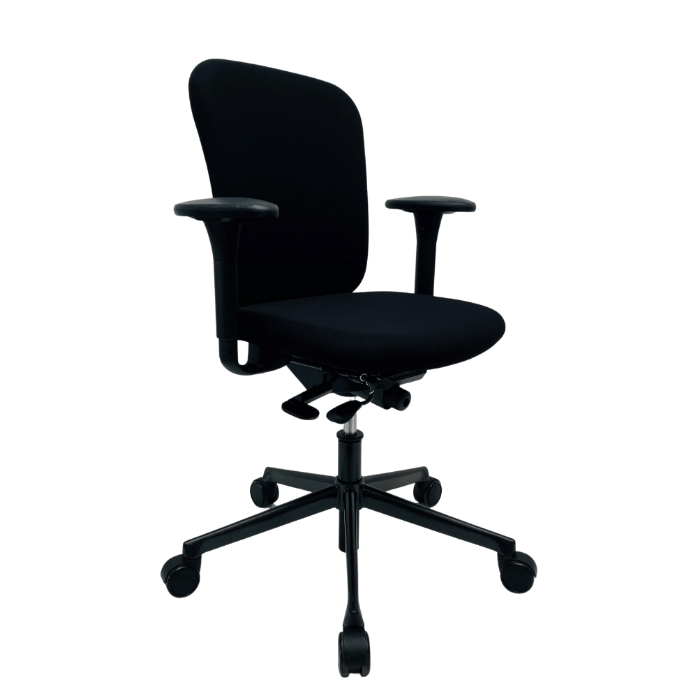 AHREND 160 Office Chair new fabric - black fabric / cross base - Image 2