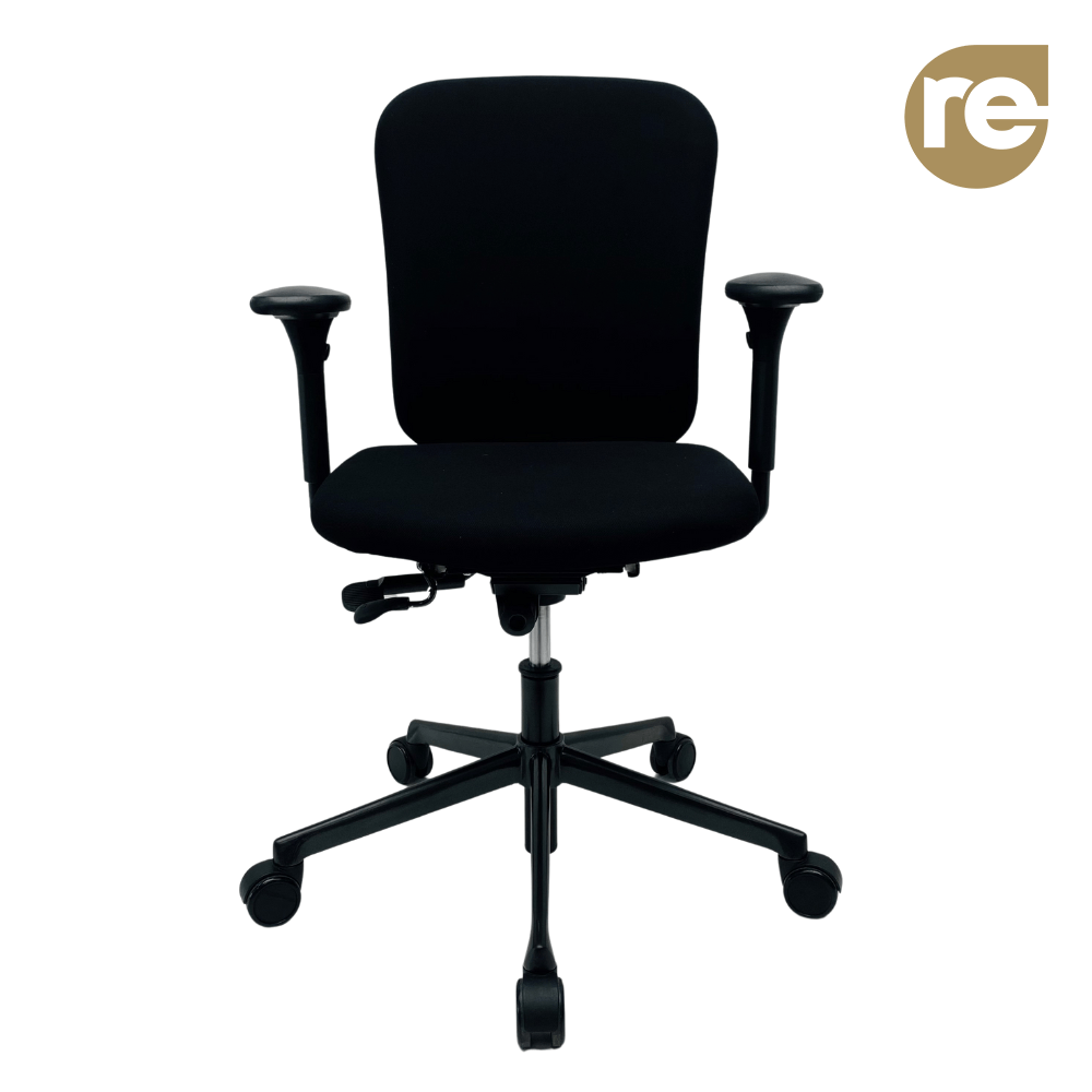 AHREND 160 Office Chair new fabric - black fabric / cross base