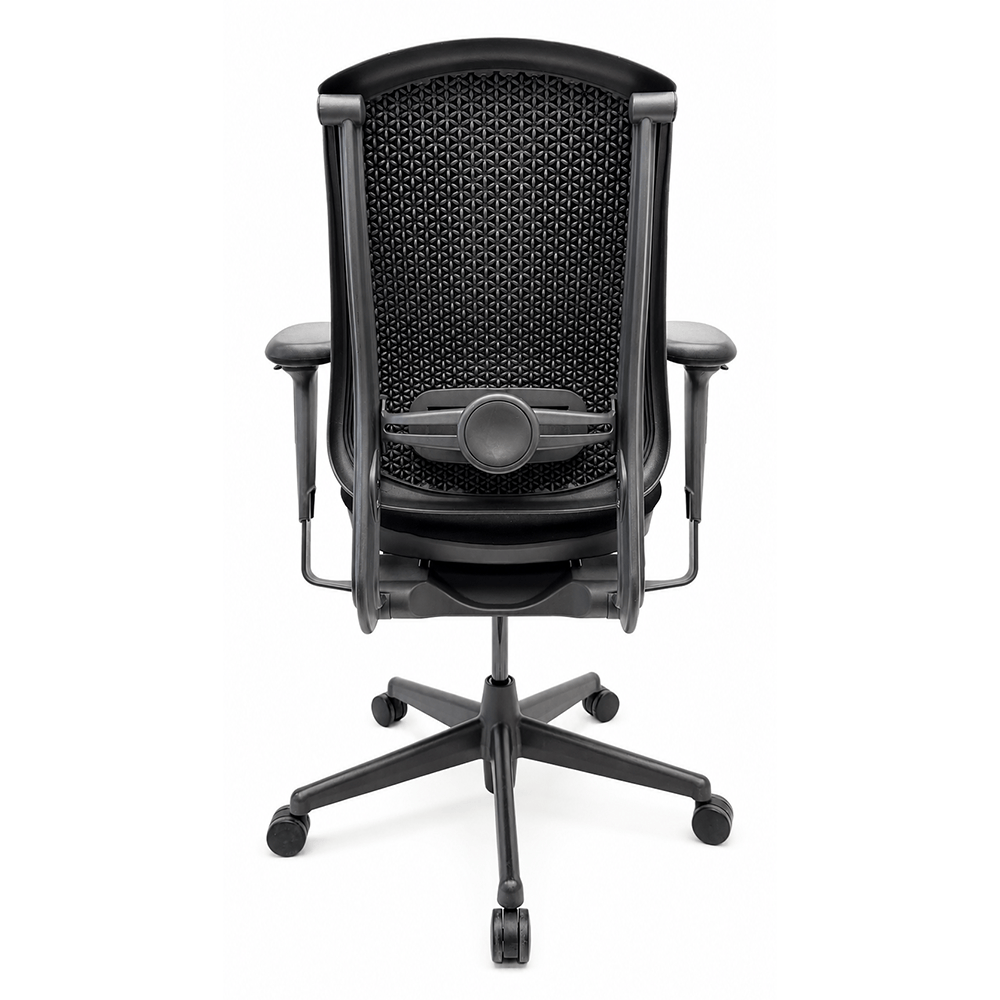 HERMAN MILLER Celle Chaise de bureau nouveau tissu - tissu noir / base croisée – Image 6