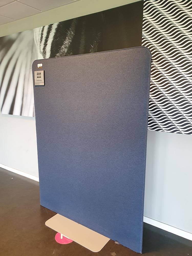 BUZZISPACE Buzzifree Cloison acoustique H180xD140 - bourbour bleu – Image 3