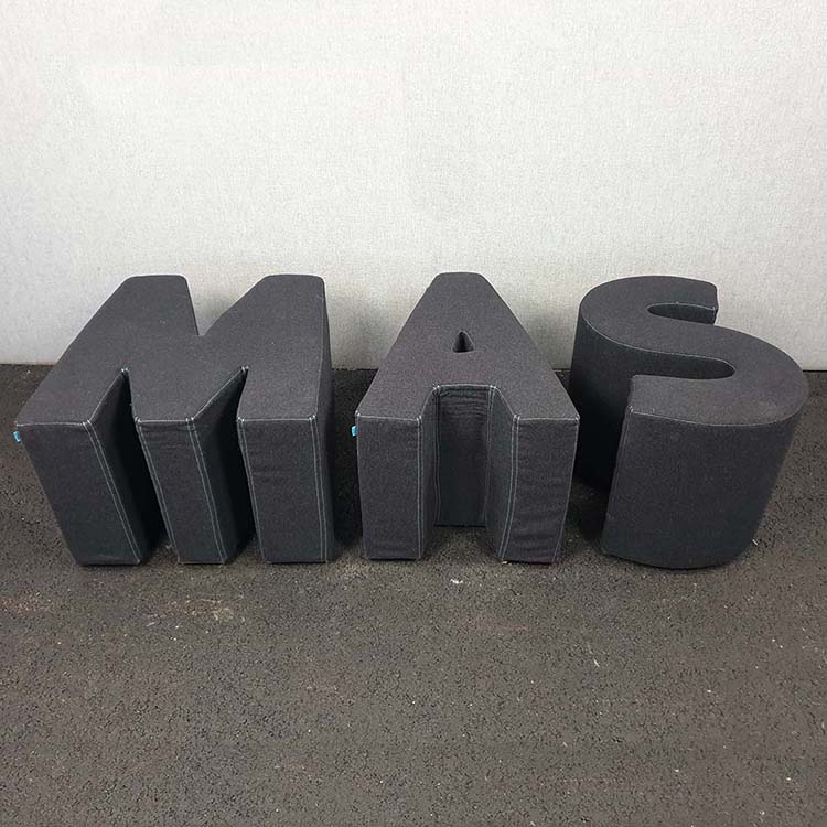 MAS Decoratie akoestisch dempend H46 - zwart stof / grijs - Afbeelding 3