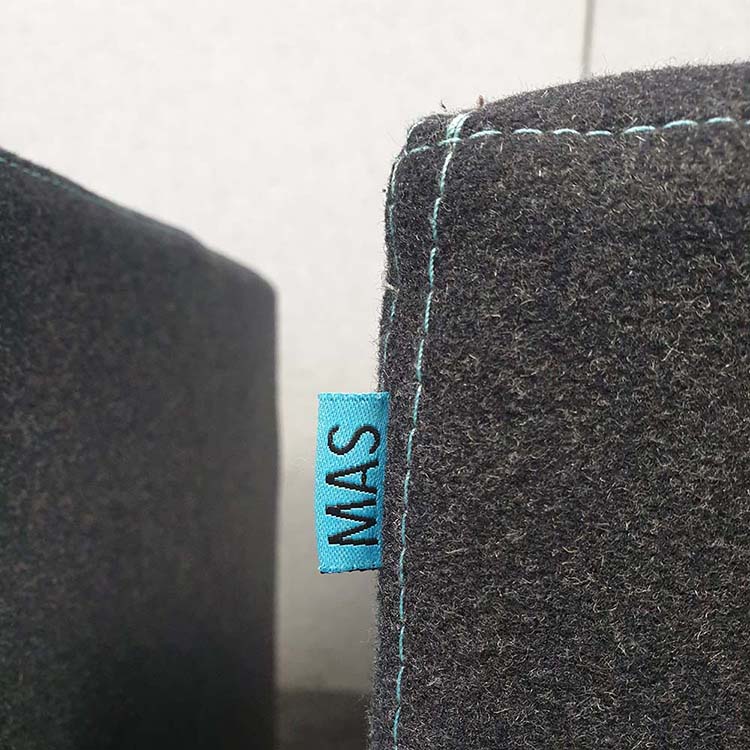 MAS Decoratie akoestisch dempend H46 - zwart stof / grijs - Afbeelding 6