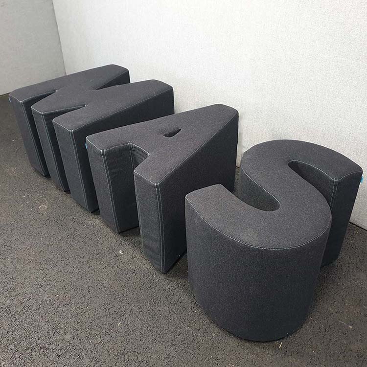 MAS Decoratie akoestisch dempend H46 - zwart stof / grijs - Afbeelding 4