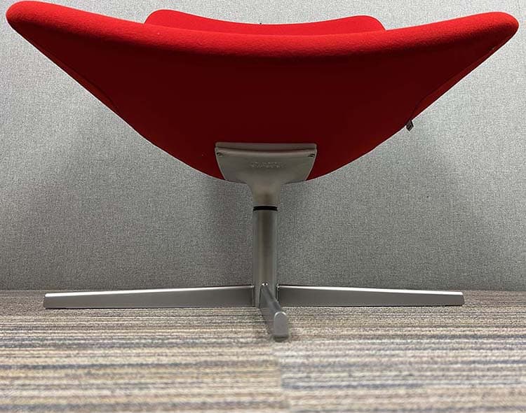 LAPALMA AUKI S113 Lounge Chair design Hee Welling - red fabric / aluminium star base - Image 8