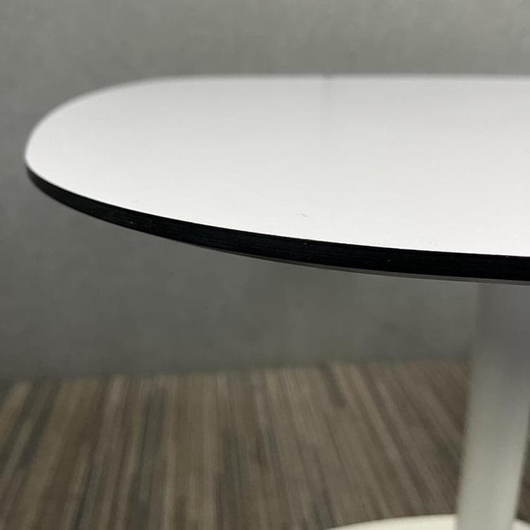ENEA Lottus 21 Canteen Table Square B80xD80xH73 - white / white metal - Image 3