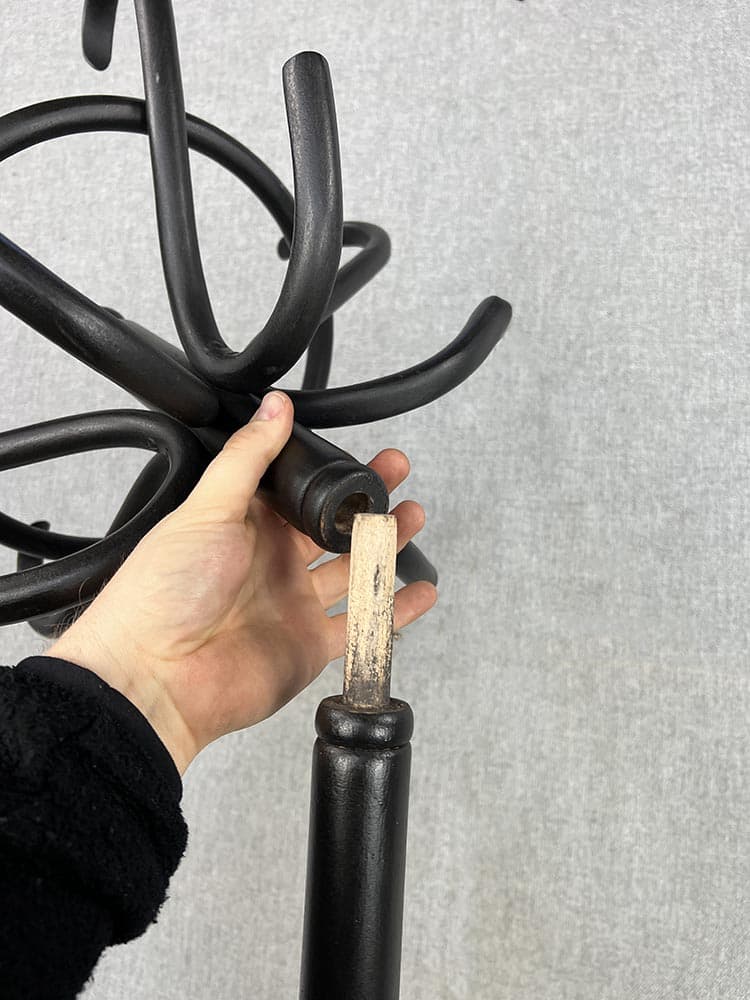 Porte-manteau H193 - bois noir – Image 5