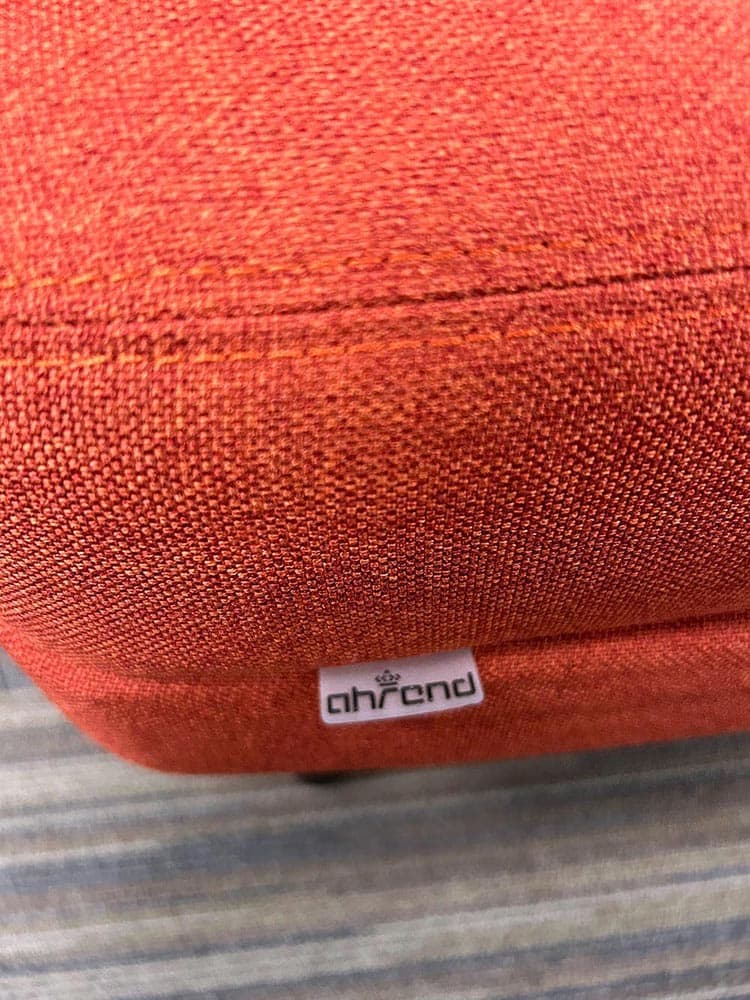 AHREND Charge Collection Armchair design Basten Leijh - medley dark orange fabric / black wood - Image 3