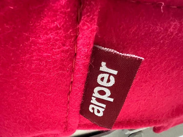 ARPER Catifa 46 Swivelstoel - fuchsia stof / chrome kruisvoet - Afbeelding 7