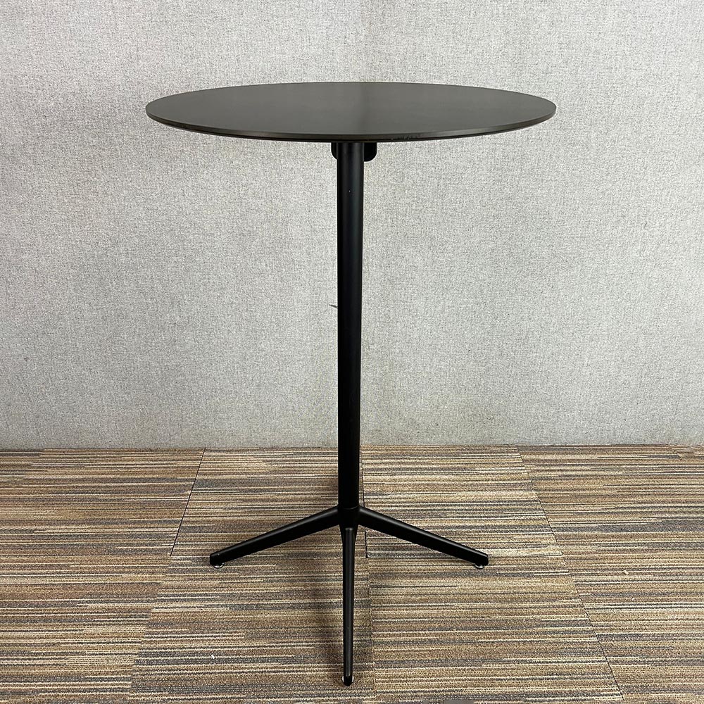 ENEA Table bistro pliable B70xD70xH110 - hpl noir / métal noir – Image 3