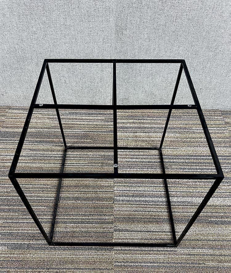 HAY Tray Bijzettafel Vierkant B40xD40xH45 - zwart metaal / zwart metalen - Afbeelding 5