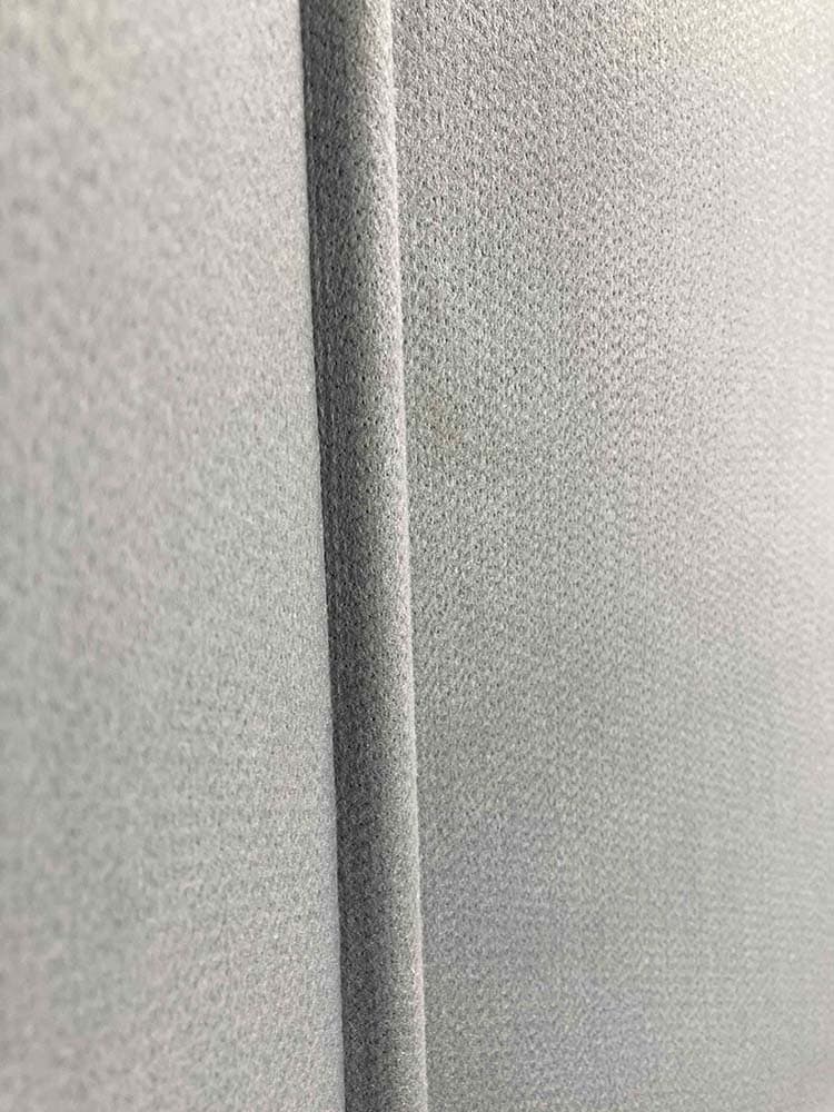 ALBERO Cloison acoustique design Quentin de Coster H130-190xB60 - tissu gris / métal gris plaque de base – Image 12