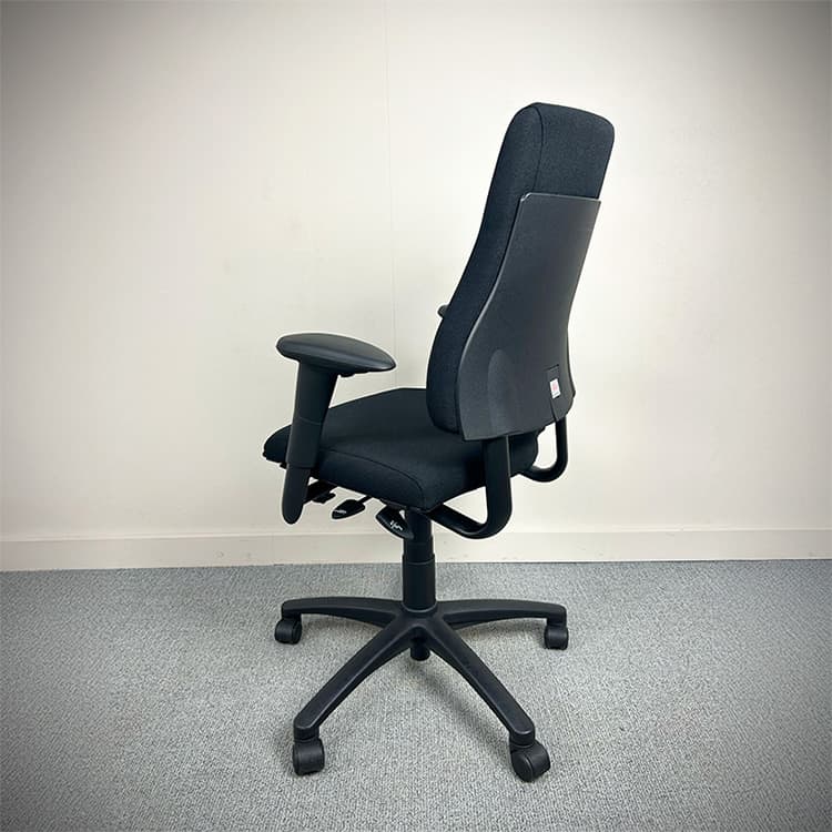 AXIA BMA 1.2 Bureaustoel refurbished stof - zwart stof / zwart kunststof kruisvoet - Afbeelding 4