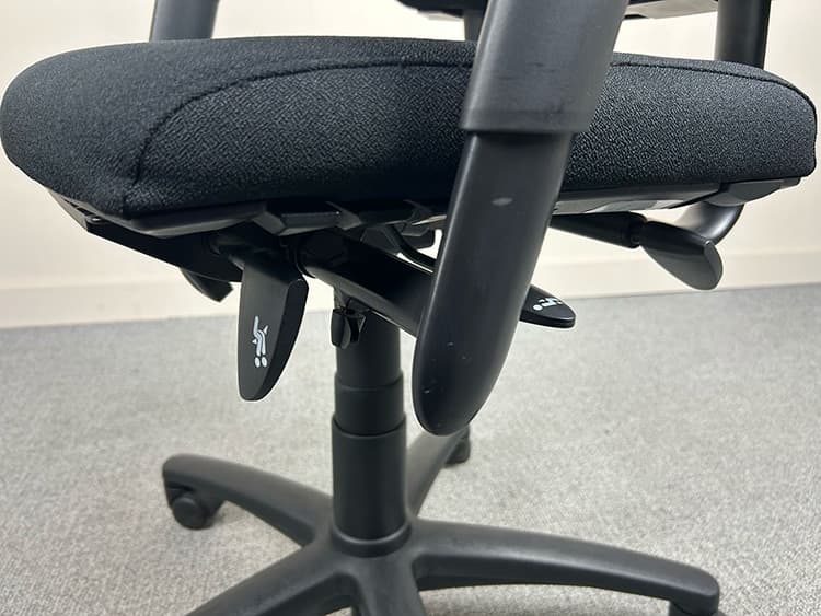 AXIA BMA 1.2 Bureaustoel refurbished stof - zwart stof / zwart kunststof kruisvoet - Afbeelding 9