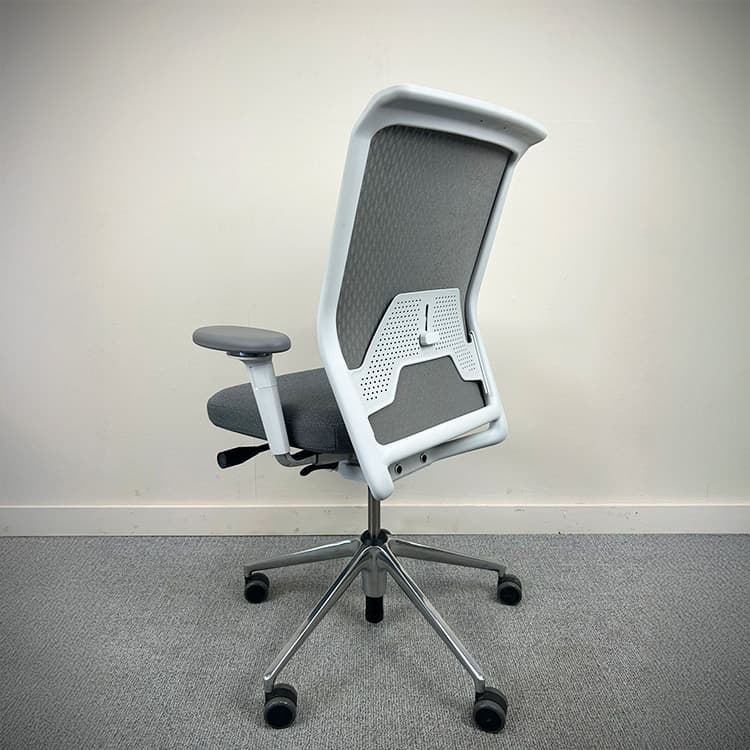 VITRA ID Chair concept Chaise de bureau - tissu gris / métal base croisée – Image 4