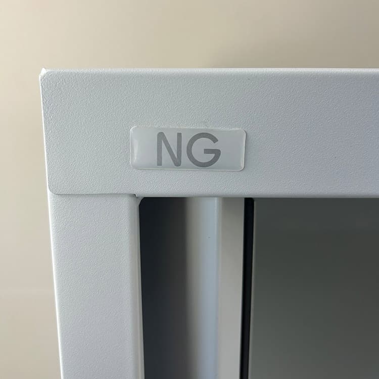 NG Halfh Vert Roldeurkast H160xB120xD45 - wit metaal - Afbeelding 5