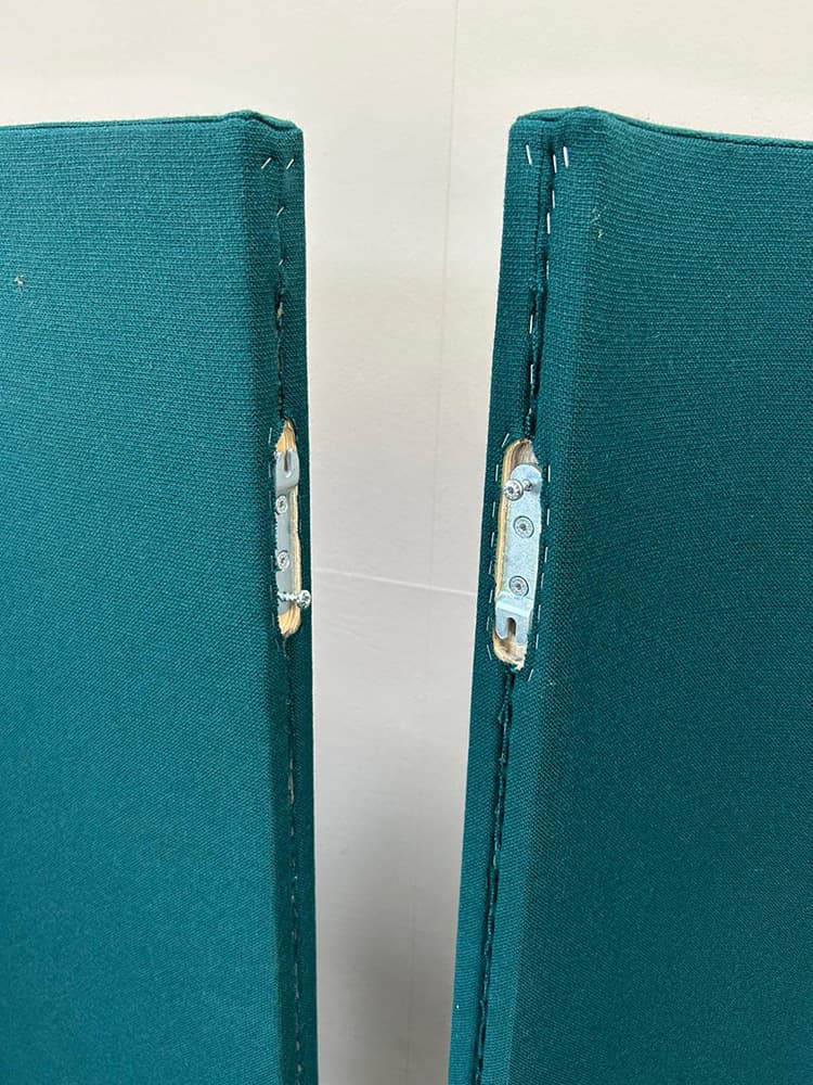 AHREND Cloison acoustique H160xB152xD90 - tissu bleu-vert – Image 4