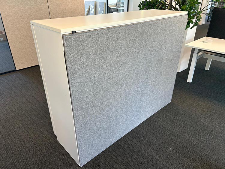 PAMI Halfh Schuifdeurkast H124xB180xD50 - wit melamine - Afbeelding 5