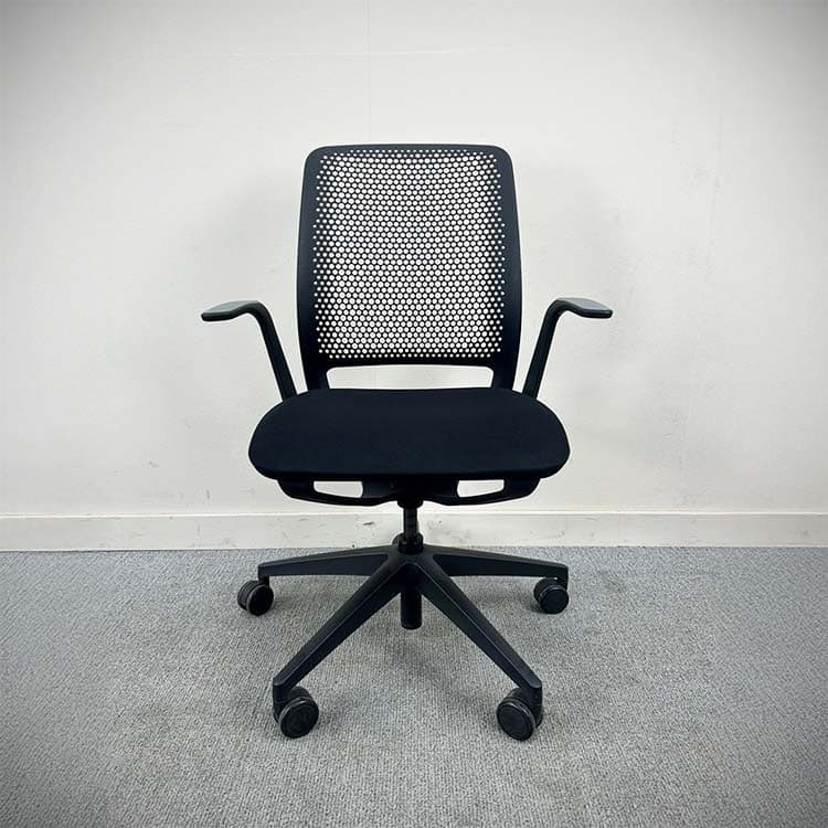 SEDUS SE:motion Bureaustoel - zwart stof / zwart kunststof kruisvoet