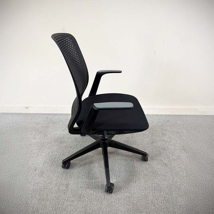 SEDUS SE:motion Bureaustoel - zwart stof / zwart kunststof kruisvoet - Afbeelding 3