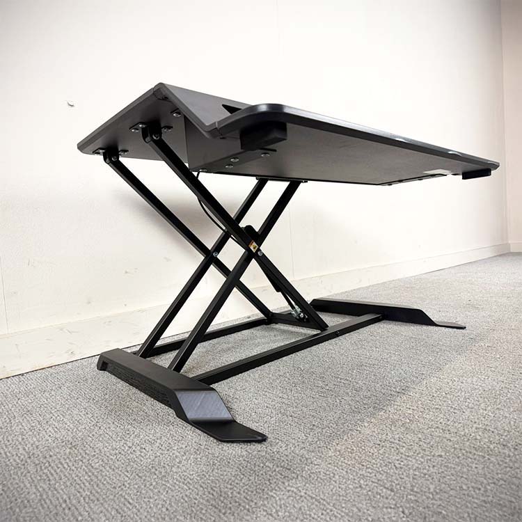 FELLOWES Electric Sit-Stand Desk - black plastic / black metal sled base - Image 3