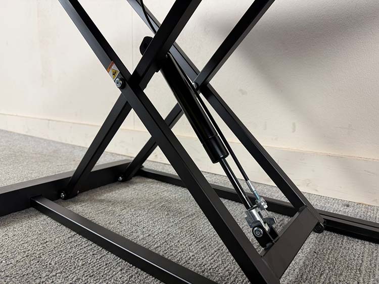 FELLOWES Electric Sit-Stand Desk - black plastic / black metal sled base - Image 4