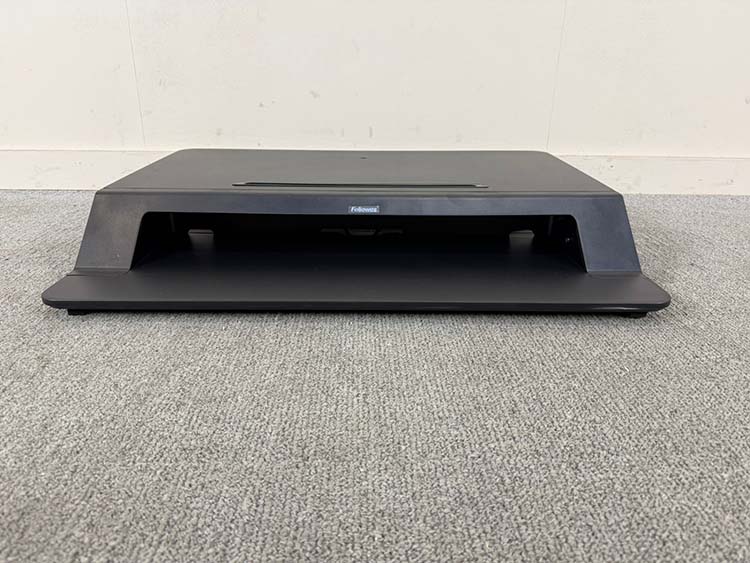 FELLOWES Electric Sit-Stand Desk - black plastic / black metal sled base - Image 5