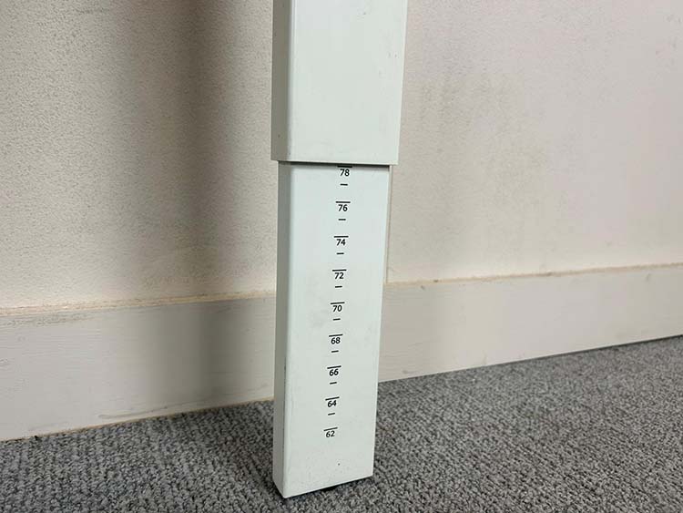 MARKANT Desk B120xD60xH78 - white melamine / white metal four-leg - Image 9