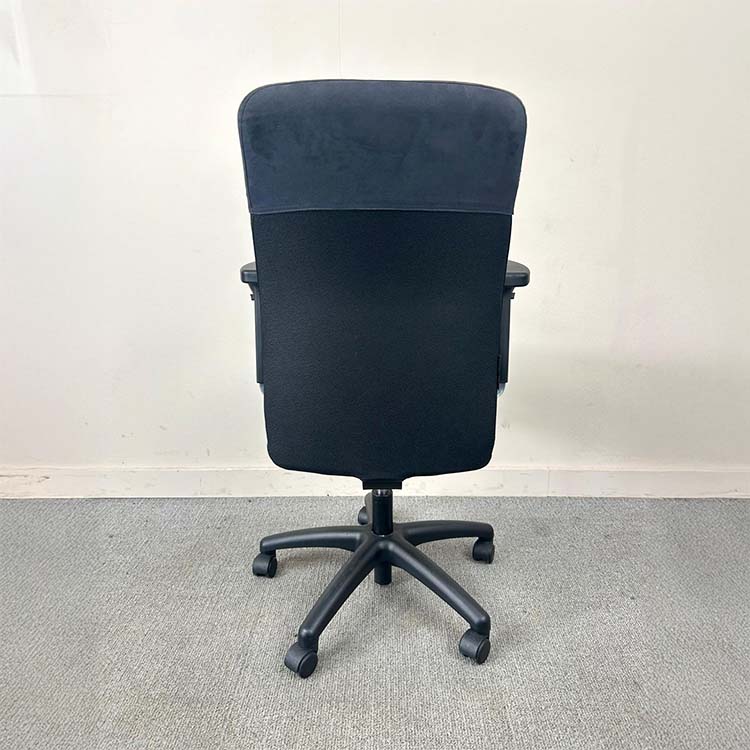 OFFICEMASTER Bureaustoel - zwart stof / kunststof kruisvoet - Afbeelding 5